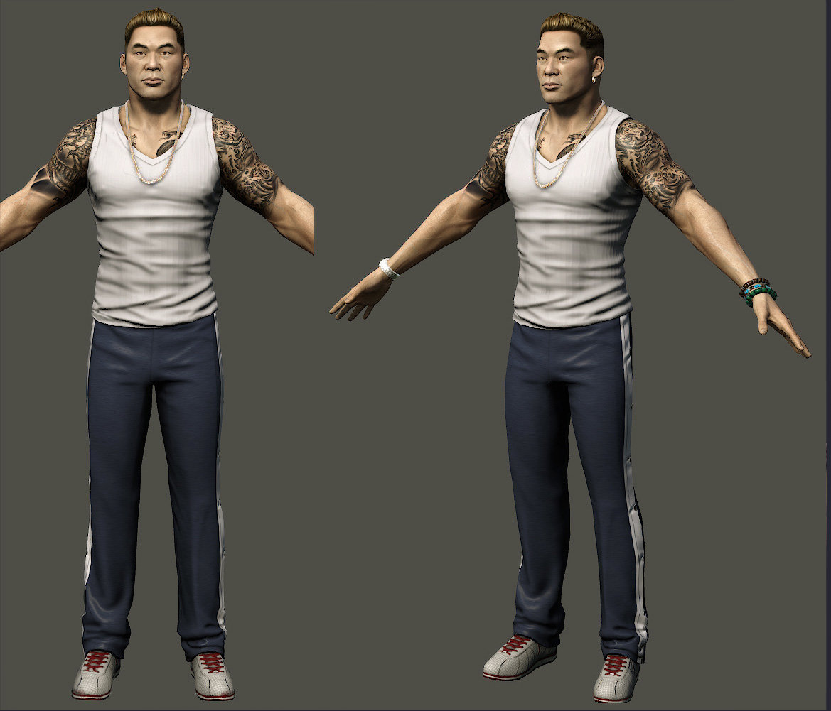 Winston - Full Body Character Model from Sleeping Dogs by Heber Alvarado