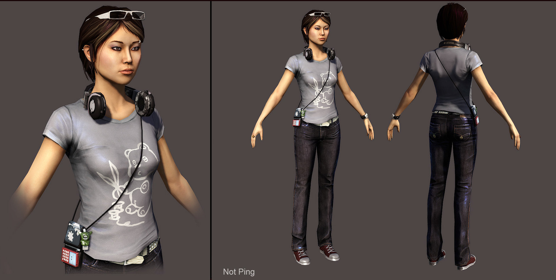 Not Ping - Character Model from Sleeping Dogs by Heber Alvarado