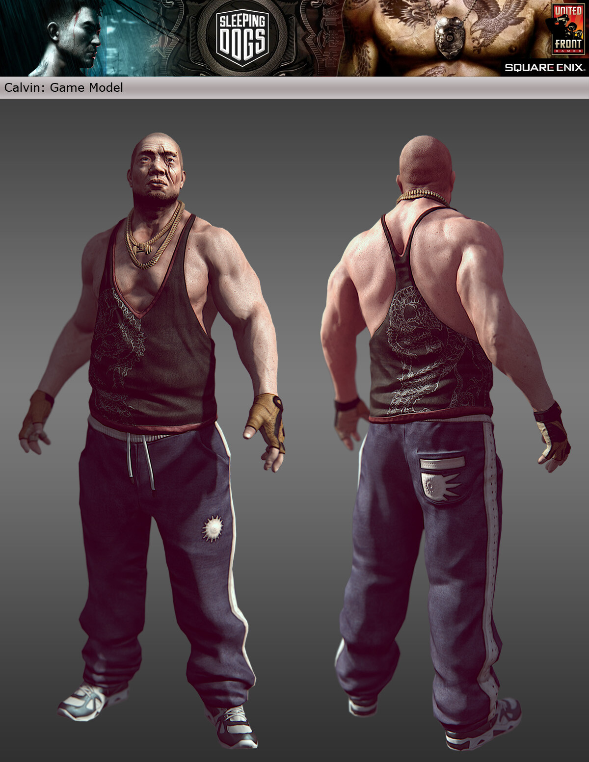Calvin - Full Body Game Model from Sleeping Dogs by Pierre Bourgeot