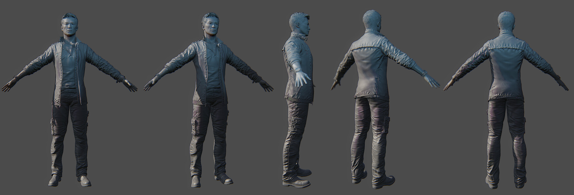 Wei Shen - Full Body Shaded Model from Sleeping Dogs by Pierre Bourgeot