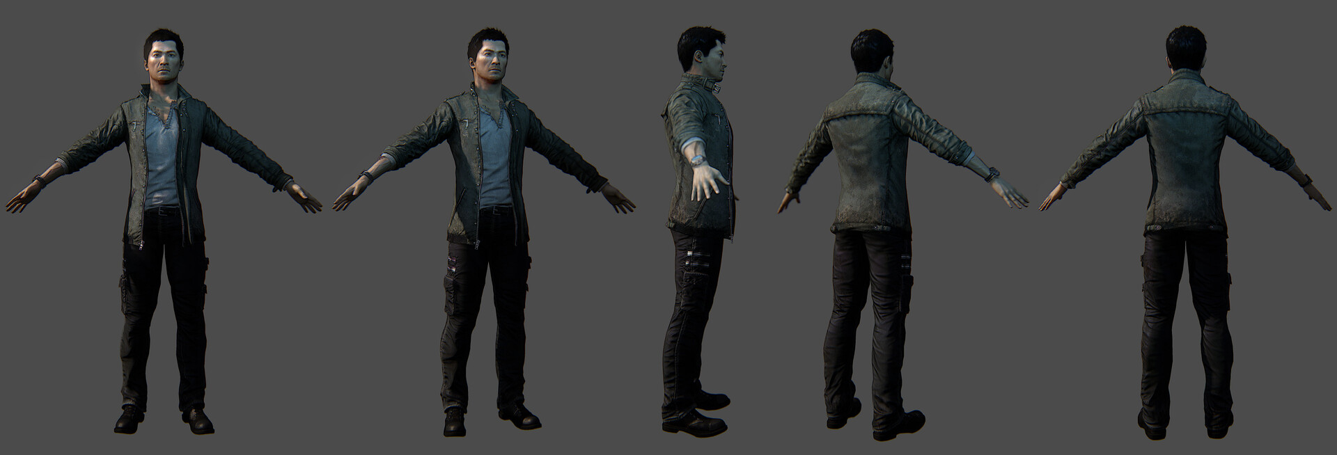 Wei Shen - Full Body Texture from Sleeping Dogs by Pierre Bourgeot