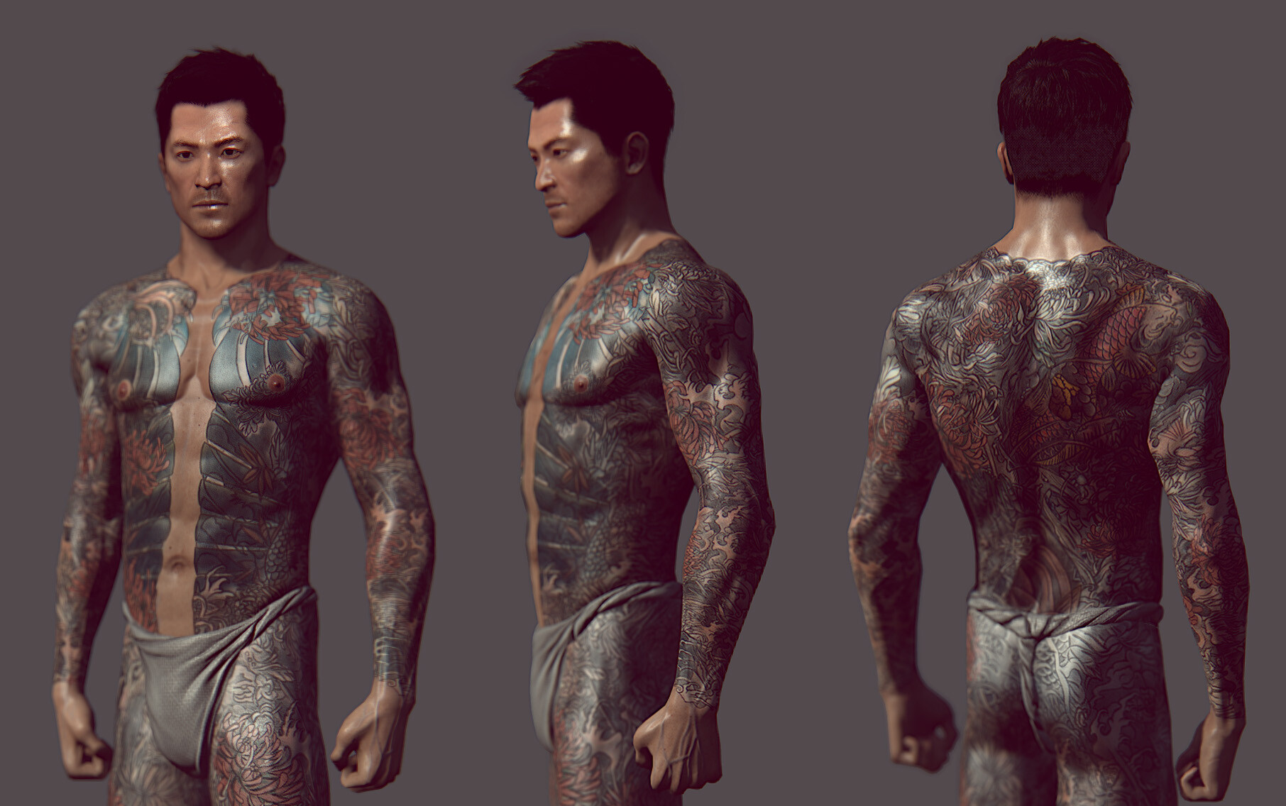 Wei Shen - Yakuza Outfit from Sleeping Dogs by Pierre Bourgeot