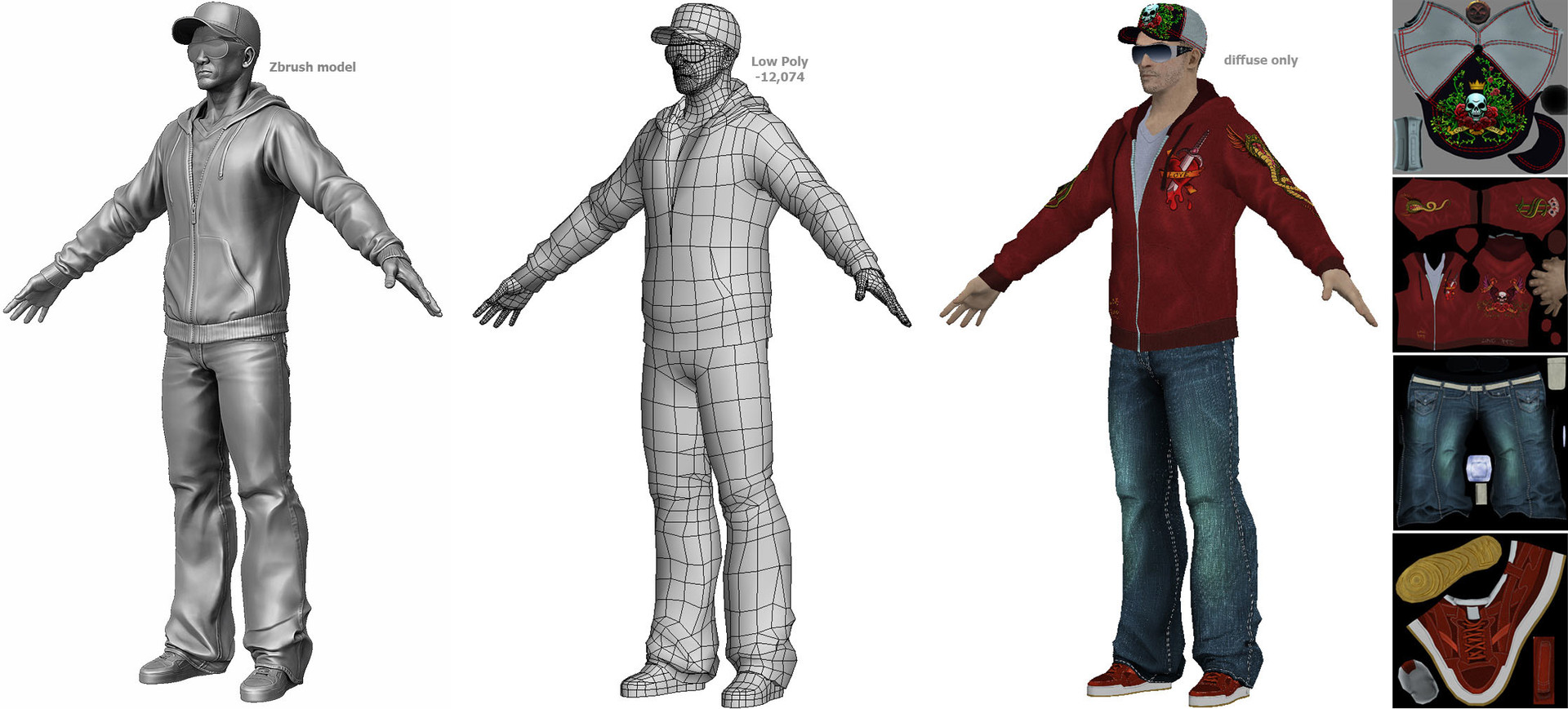 Gang Outfit - Construction Sheet from Sleeping Dogs by Sean Smailes