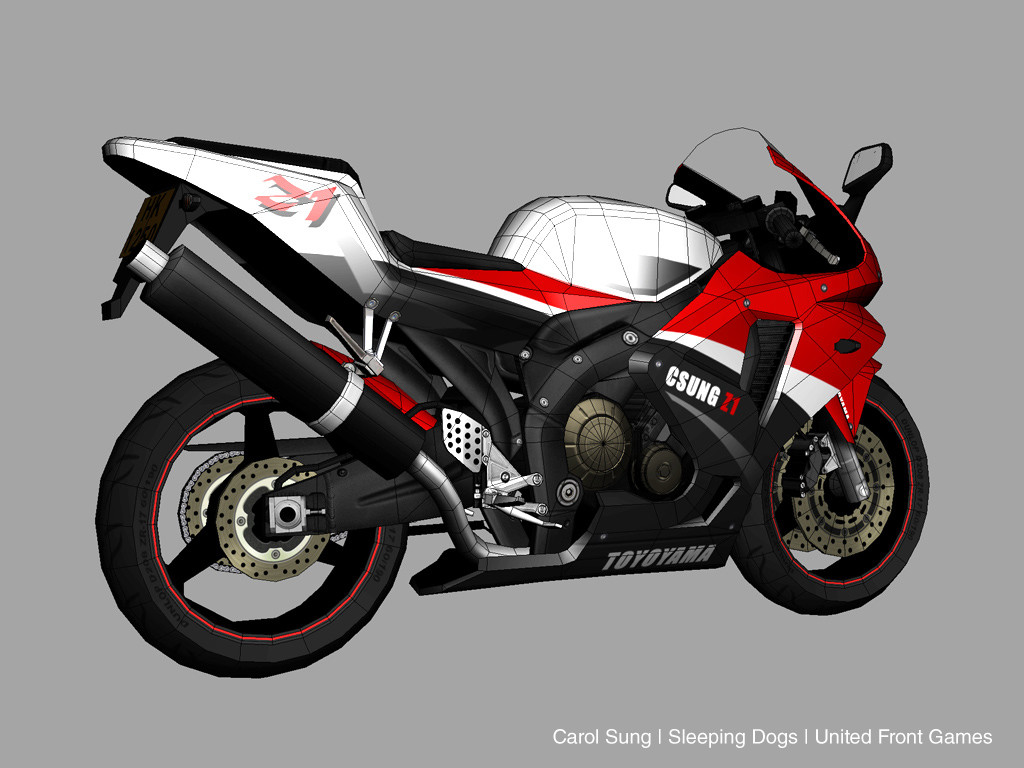 Motorcycle - Vehicle Model from Sleeping Dogs by Carol Sung