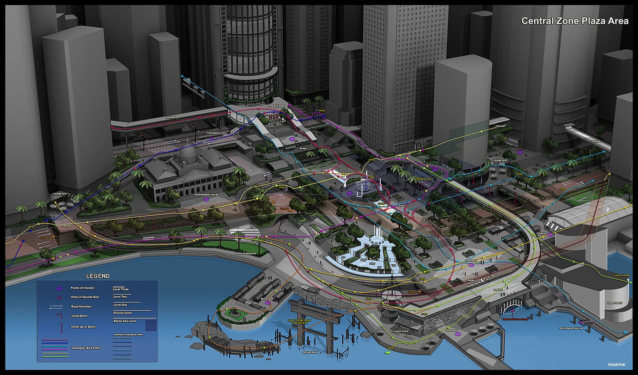 Central Zone Plaza Map