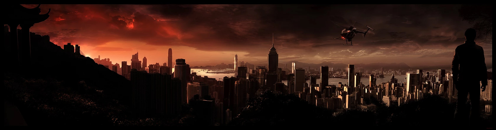 HK Skyline Sunset