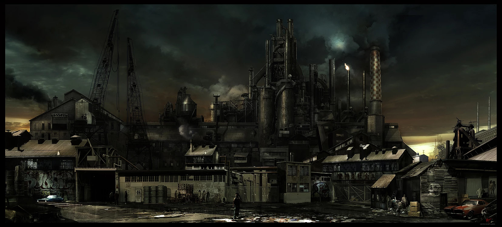 Industrial District Night