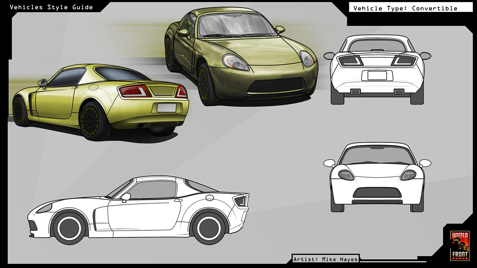 FR Japanese Convertible - Sheet 01 from Sleeping Dogs by Mike Hayes
